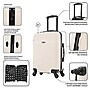 InUSA Resilience 20" Hardside Suitcase, 4-Wheeled Spinner, TSA Checkpoint Friendly, Sand (IURES00S-SAN)~#|#~6CEEBD1F-25EA-4995-A6CEB022CEC808B5_sc7