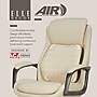 Elle Decor Rivendell AIR Lumbar Ergonomic Faux Leather Swivel Executive Chair, Cream (60124-CRM)~#|#~6D11DACD-7A4B-401B-8A707787764B6148_sc7