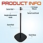 Delton 190S Tilt/Rotate Floor Projector Stand with Height Adjustable 33" - 47", Black (DPS190S)~#|#~6D156A7E-159C-4FD0-95608C5B4C60C21F_sc7