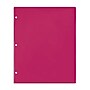 Staples 3-Hole Punched 2-Pocket Plastic Portfolio Folder, Pink (ST52810-CC)~#|#~6D54AAC4-E658-478C-B11DAFB012D87EFF_sc7