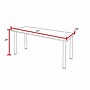 Regency Kee 42" x 24" Training Table- Grey/ Chrome~#|#~6D5F98A6-EA47-46D7-B94AE15FF6F77D5E_sc7