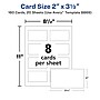 Avery Clean Edge Business Cards, 3.5" x 2", Matte White, 160/Pack (8869)~#|#~6D95636E-3A3E-4169-B7F37E63FCA5A649_sc7