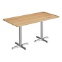 Flash Furniture Bennett Wooden Commercial Indoor Table, 30" x 60", Natural Top/Silver Base (GSF3060NTT2222S)~#|#~6DA2B3C1-8569-4506-A6B03A13A4DA318A_sc7