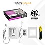 Mount-It! In-Wall Cable Management Kit with 3 Recessed Power Outlets and Power Input Module, White (MI-7288)~#|#~6DAB09FA-FF53-4F8D-8EE3C22CBD138BFF_sc7
