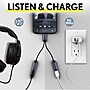 Overtime USB-C to USB-C & Type-C Audio and 100W Charging Splitter Adapter, Male to Female/Female, Black (OADCTCCBK)~#|#~6DAFC8CE-3BCA-42A9-85447C7408EFF477_sc7