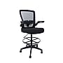 Boss Flip Arm Mesh/Fabric Chair with Footrest and Lumbar Support, Black (B16366BK-BK)~#|#~6DC76BD2-9030-45B1-80D16F9790D13EF3_sc7