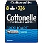 Cottonelle FreshCare Flushable Wipes, White, 42 Sheets/Pack, 8 Packs/Carton (51826)~#|#~6DCDD22F-9652-4CC5-87BBC720D44B19F5_sc7