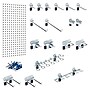 Triton Products LocBoard 18" x 36" x 9/16" Steel Square Hole Pegboard, 18 Assorted Hooks (LB18-1WH-KIT)~#|#~6DD80D0D-1E09-4B1B-9E8FAD4EA5CCF81D_sc7
