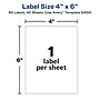 Avery Laser/Inkjet Multipurpose Labels on 4" x 6" Sheets, 4" x 6" Labels, White, 40 Labels/Pack (5454)~#|#~6DE7B52C-D13F-40A6-A799F21D76E0DD1B_sc7