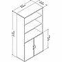 Bush Business Furniture Studio C 73"H 5-Shelf Bookcase with Adjustable Shelves, White Laminated Wood (STC015WH)~#|#~6DF4BC35-C5C2-4B29-AA9580DB30B4A904_sc7