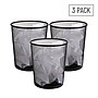 Mind Reader Metal Mesh Trash Can Without Lid, 4.5 Gallon, Black, 3/Pack (3CGARB-BLK)~#|#~6DFAD0C7-FB65-45C1-ACBEE07106DFD5CF_sc7