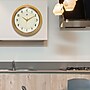 Infinity Instruments Round Retro Saffron Wall Clock, Aluminum, 15" (10940SY-15)~#|#~6E04FEF0-D9B2-4005-AFB682DD8BBD3A70_sc7