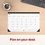2025-2026 Staples 18" x 11" Academic Monthly Desk Pad Calendar, Black (ST17004-25)~#|#~6E1E807A-7017-4D33-AF4BF79B38E4E820_sc7
