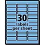 Avery Sure Feed Laser Address Labels, 1" x 2 5/8", Pastel Blue, 750 Labels/Pack (5980)~#|#~6E31D1CB-2E24-4B40-A6AE9E3AAB544659_sc7