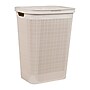 Mind Reader 15.85-Gallon Hamper with Lid, Plastic, Ivory (60FABHAMP-IVO)~#|#~6E3C9898-40A5-43B5-86C6287790DDDA34_sc7