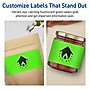 Avery Laser/Inkjet Multipurpose Rectangle Labels, 2" x 5", Neon Green, 320/Box (94241)~#|#~6E3E2C2C-025B-44DE-B3EEA8DB0CBF5FED_sc7