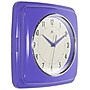 Infinity Instruments Square Retro Periwinkle Wall Clock, 9.25" (13228VP-4103)~#|#~6E57D0CC-F546-4E3E-A28CC8A8F4E7D611_sc7