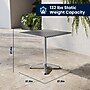 Flash Furniture Lila Indoor-Outdoor Table Set with 4 Slat Back Chairs, 27.5", Aluminum (TLH28SQ017BCHR4)~#|#~6E70CE72-E431-4FA3-B98AAABC7483B09C_sc7