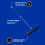 Quickie Bulldozer 24" Polypropylene Bristle Push Broom, Blue (599)~#|#~6EDDBD43-39DB-4C9F-ABD2778976A5928E_sc7