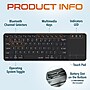 Delton N60 Bluetooth Keyboard with Touchpad, Small Portable Wireless Computer Keyboard, Black (DKMIN60-WB)~#|#~6F0D9AE8-AA9C-4DDE-B444B9488ED35D4E_sc7