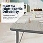 Flash Furniture Wren Rectangular Activity Table, 60" x 24", Height Adjustable, Light Gray Top/Silver Frame (XUA2460RECLGTPC)~#|#~6F11DF68-B424-437A-8912A4ADC3EFC5F0_sc7
