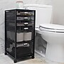 Mind Reader 5-Drawer Mobile Cart with Drawers Laundry Organizer Utility Cart with Wheels, Metal, Black (5TWHEEL-BLK)~#|#~6F1FCD55-D1FD-44BC-806EB4C59A8228BB_sc7