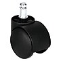 Alera Dual Wheel Hooded Casters, B Stem, 1.5" Caster, Black, 5/Set (ALECASTERHT1)~#|#~6F29F0B8-D8FD-4C0C-B089E070C77FA78D_sc7