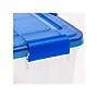 Iris WeatherPro 62.4 Qt. Latch Lid Storage Bin, Clear/Blue (500203)~#|#~6F75E088-76A5-4AAD-9B691543E750CB29_sc7