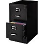 Staples 2-Drawer Mobile Vertical File Cabinet, Letter Size, Lockable, 27.95"H x 14.9"W x 24.4"D, Black (59555/25420)~#|#~6F7CB205-BE30-4D88-B3261DC8F9E1AAD5_sc7