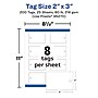 Avery 3" Blank Price & Merchandise Tags, White, 200/Pack (95270-MWT25)~#|#~6F95747A-692D-443D-9CFBB9E2B235CC6C_sc7