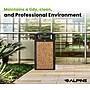 Alpine Industries Steel Outdoor Trash Can with Dome Lid, 40 Gallon, Stone (471-40-STO)~#|#~6FA979B4-8638-4FE4-B2BE4AB270833F98_sc7