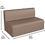 Flash Furniture Bright Beginnings Vinyl Classroom Modular 2-Seater Sofa, Brown (MK-KE15709-GG)~#|#~6FA9E5BD-B5B8-45F9-8C98E2A90785A215_sc7