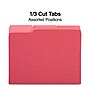 Staples File Folders, 1/3-Cut Tab, Letter Size, Red, 100/Box (ST224519-CC)~#|#~6FC05A0A-B818-46A3-B8939164F0DD7ED9_sc7