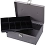Sparco Products Cash Box, 7 Compartments, Latch Lock, Gray (SPR15501)~#|#~7000F2E7-991F-40C0-89F164A1165555A8_sc7