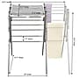 Household Essentials Expandable Clothes Drying Rack with Telescopic Rods and Drying Net, Bronze (HH5175)~#|#~700343FD-DE32-416B-BF2F70AC6A4F4212_sc7