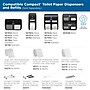 Compact® 4-Roll Quad Coreless Toilet Paper Dispenser by GP PRO, Black, 11.750” W x 6.900” D x 13.250” H (56744B)~#|#~700D96C9-C602-4A13-A36DE2483450BEE3_sc7