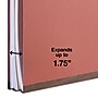Staples 60% Recycled Pressboard Classification Folder, 1-Divider, 1.75" Expansion, Letter Size, Brick Red, 20/Box~#|#~702723EA-3C5E-483C-814E7056F72D452D_sc7