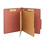 Staples® Recycled Pressboard Classification Folder, 2-Dividers, 2 1/2" Expansion, Letter Size, Brick Red, 20/Box (ST614617-CC )~#|#~70436F28-E671-491D-BFC597652B479DCC_sc7