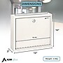Adiroffice Steel Multipurpose Large Size Suggestion Drop Box Interoffice Mailbox, White (631-03-WHI)~#|#~704EF4F1-7F63-402F-A5B9B69B36D25A6B_sc7