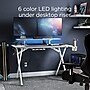 Emerge Vizon 47"W Gaming Desk, White (60986)~#|#~705849CB-C565-49D8-AE32740C8AC39B07_sc7