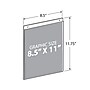 Azar  8.5" x 11 Sign Holder, Vertical, Wall-Mounted, Clear, Acrylic, 10/Pack (162714)~#|#~70640DBD-0011-48F8-AE236DF363D99B76_sc7