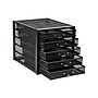 Mind Reader 5-Compartment Metal Mesh File Storage Drawers, Black (5CABMESH-BLK)~#|#~707C4D7C-C4D9-4339-933FBD6DFCDB7089_sc7