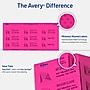 Avery Sure Feed Laser Shipping Labels, 2"x 4", Neon Pink, 1000 Labels/Box (5974)~#|#~707FE44D-54B1-4609-8397C11593DBAA82_sc7