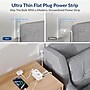Uncaged Ergonomics 3-Outlet 3-USB Port Power Strip, 3', White (TC-w)~#|#~70912D8F-BF9B-4CB8-909C3E22A796457C_sc7