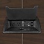 Regency Array 192"W x 48"D Conference Table with Grommet, Neo Walnut/Black (ACT19248NWBK)~#|#~709309B7-5A19-47EE-B1D8CEA1AD049A38_sc7