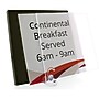 Lorell 10" x 10" Snap Plate Sign Holder, Black (LLR02652)~#|#~7096A4D3-7D22-4797-AD899577F1D1BAFE_sc7