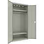 Lorell Fortress Series 72" Steel Wardrobe Storage Cabinet With 2?Shelves, Light Gray (LLR03089)~#|#~709825EA-7122-4571-8772DD61E68766C6_sc7