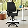 Regency Comfort Series Fabric Drafting Chair with Footrest and Lumbar Support, Black (125-DK-BK)~#|#~70C8AA1F-D0D9-4DC1-B06420473904C8C4_sc7