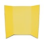 Flipside Tri-Fold Presentation Board, 36" x 48", Corrugated, Yellow, 24/Carton (30070-24)~#|#~70E001B3-C85F-4FB3-9DD330F798315252_sc7