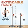 Delton 190S Tilt/Rotate Floor Projector Stand with Height Adjustable 33" - 47", Black (DPS190S)~#|#~70F611ED-2C5F-44EF-80BE18679BB3A818_sc7